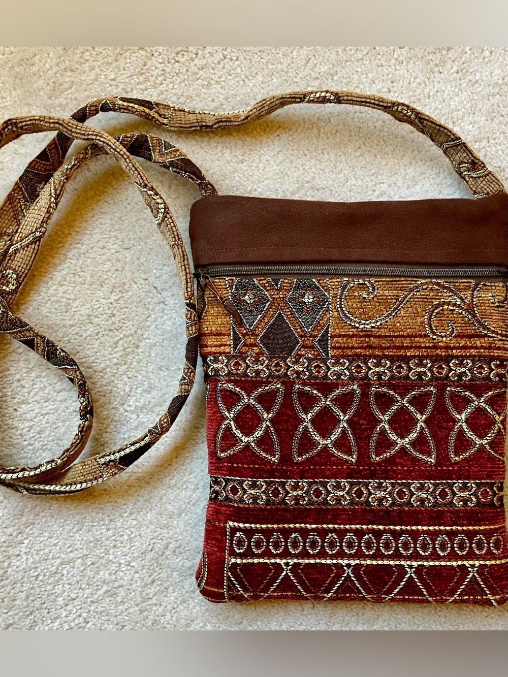 Tapestry Crossbody Bag